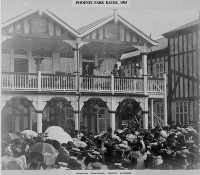 De eerste Phoenix Park Races, 1903 door English Photographer